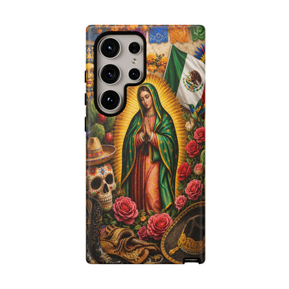 Virgen de Guadalupe Phone Case Mexican Floral iPhone Samsung Pixel Case