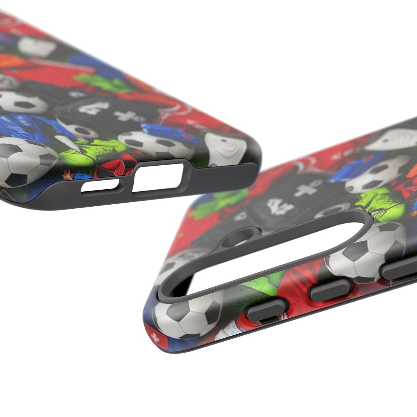 Soccer Ball Pattern Phone Case – Sports Fan Tough Protective Game Day Case