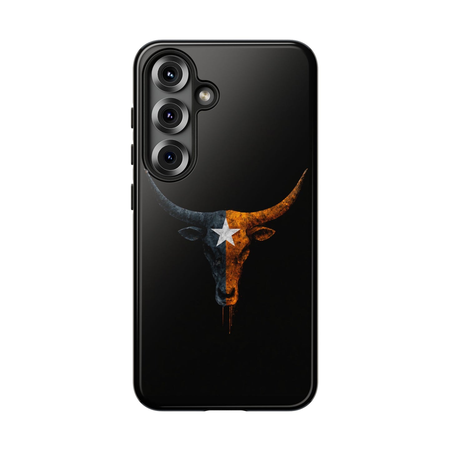 Texas Longhorn Skull Phone Case Western Cowboy Bull iPhone Samsung Cover