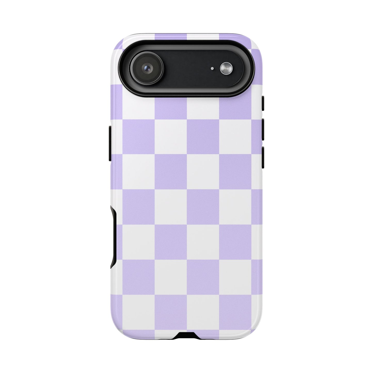 Lavender Checkerboard Phone Case | Pastel Aesthetic Tough Case