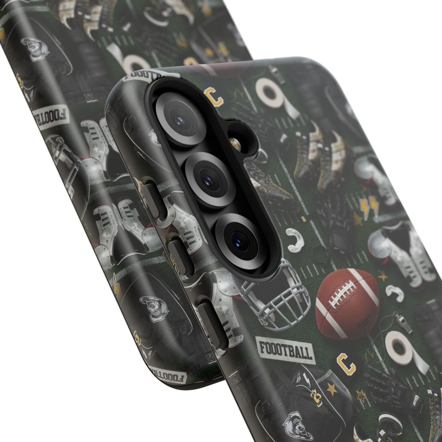 Football Pattern Phone Case – Sports Fan Tough Protective Game Day Case