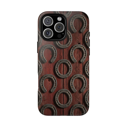 Rustic Horseshoe Western Phone Case – Cowboy Country Ranch Tough Case