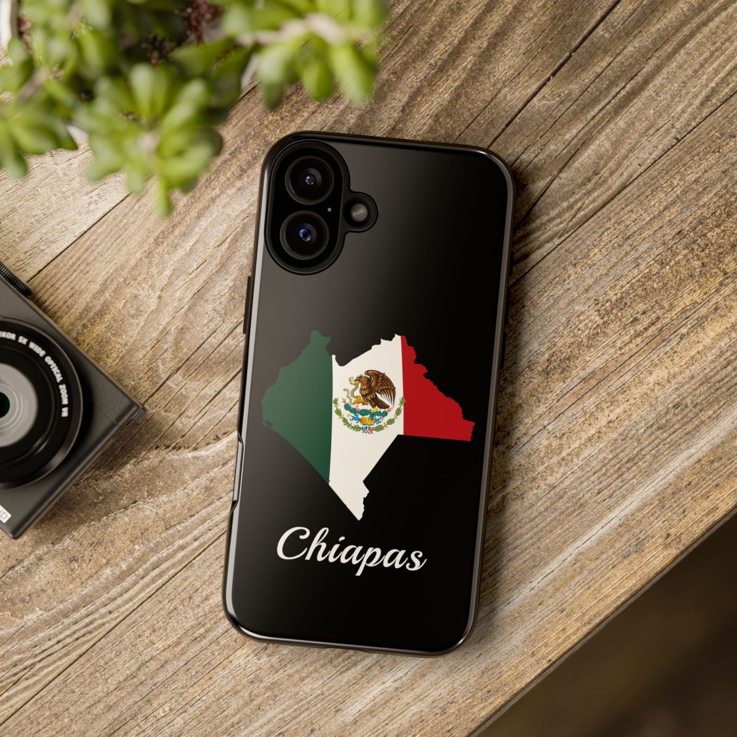 Chiapas Mexico Flag Map Phone Case | Mexican American Pride Tough Case for iPhone & Samsung