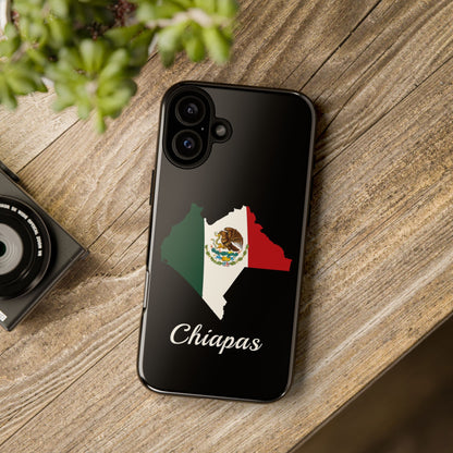 Chiapas Mexico Flag Map Phone Case | Mexican American Pride Tough Case for iPhone & Samsung