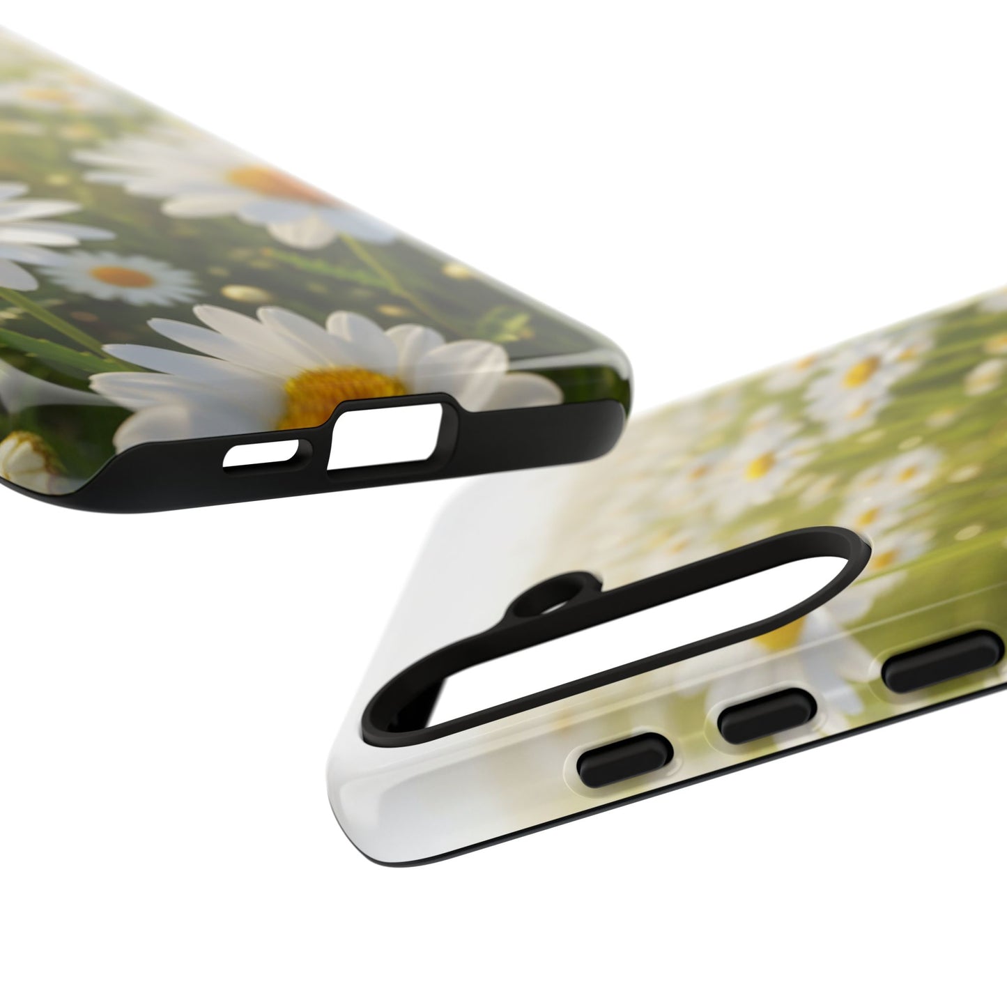Daisy Phone Case – Floral Spring Field Tough Protective Case (iPhone, Samsung, Pixel)