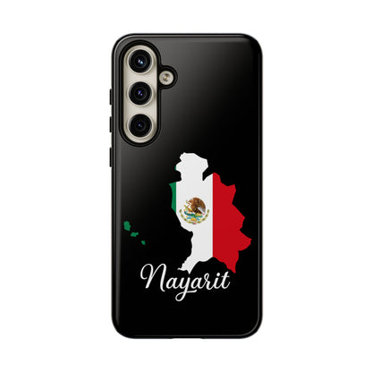 Nayarit Mexico Flag Map Phone Case | Mexican American Pride Tough Case for iPhone & Samsung