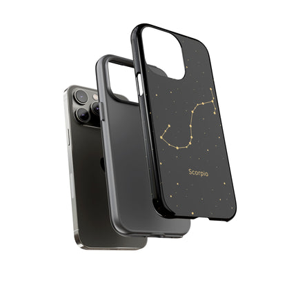 Scorpio Zodiac Constellation Phone Case – Luxe Gold Celestial Cover