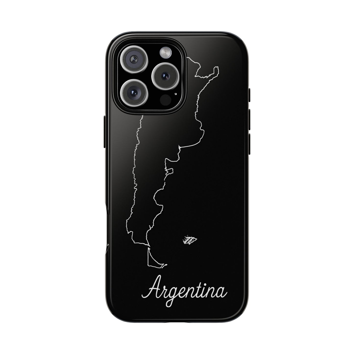 Argentina Outline Phone Case – Minimal Country Map Tough Case (iPhone, Samsung, Pixel)