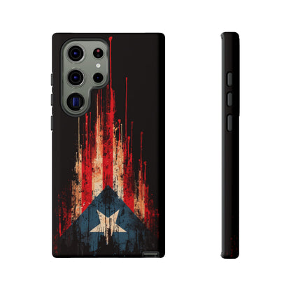 Puerto Rico Flag Phone Case | Distressed Puerto Rican Flag Tough Case | Boricua Pride Protective iPhone Samsung Cover