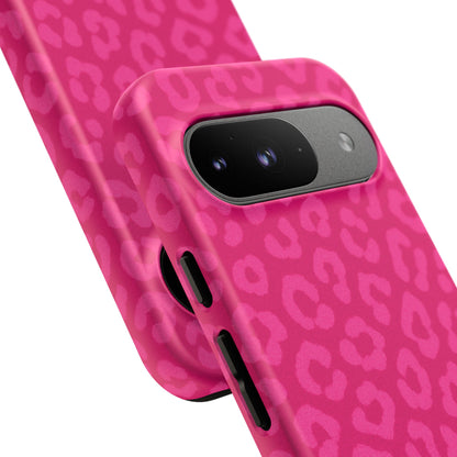 Hot Pink Leopard Print Phone Case – Bold Coquette Leopard Tough Case