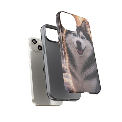 Siberian Husky Tough Phone Case | Blue Eyes Dog Cover Protective iPhone Case