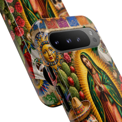 Virgen de Guadalupe Phone Case Mexican Floral iPhone Samsung Pixel Case