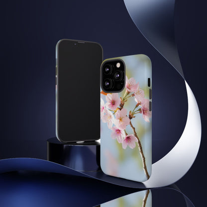 Cherry Blossom Phone Case – Pink Floral Tough Case (iPhone, Samsung Galaxy, Pixel)