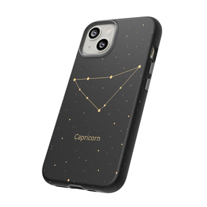 Capricorn Zodiac Constellation Phone Case – Luxe Gold Celestial Cover