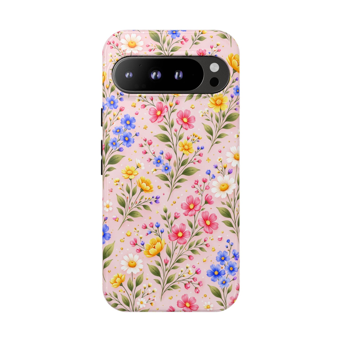Wildflower Floral Phone Case Vintage Spring Meadow Tough Cover