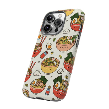 Kawaii Ramen Phone Case – Cute Japanese Food Pattern | Noodle Bowl Aesthetic Case