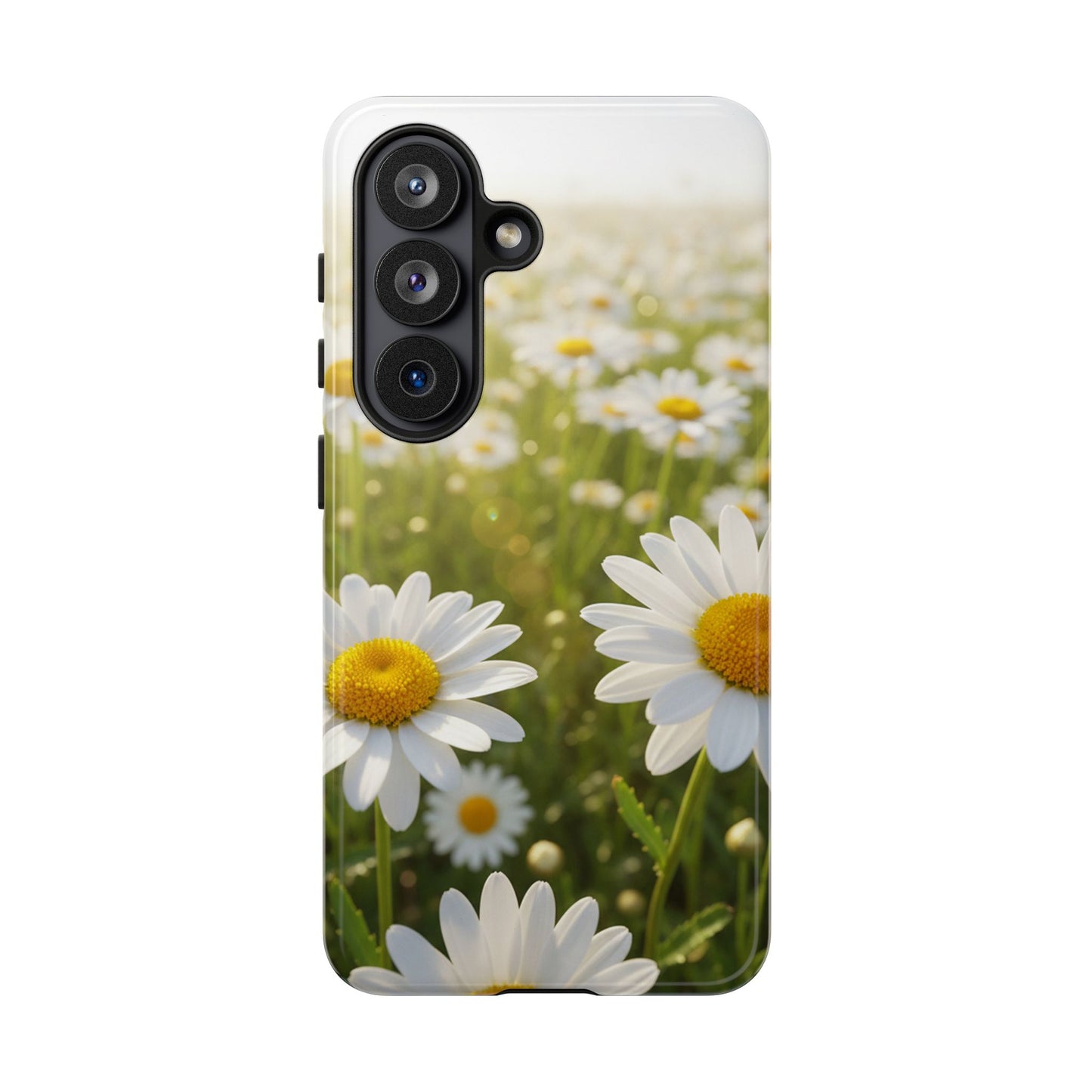 Daisy Phone Case – Floral Spring Field Tough Protective Case (iPhone, Samsung, Pixel)