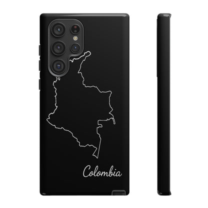 Colombia Outline Phone Case – Minimal Country Map Tough Case (iPhone, Samsung, Pixel)