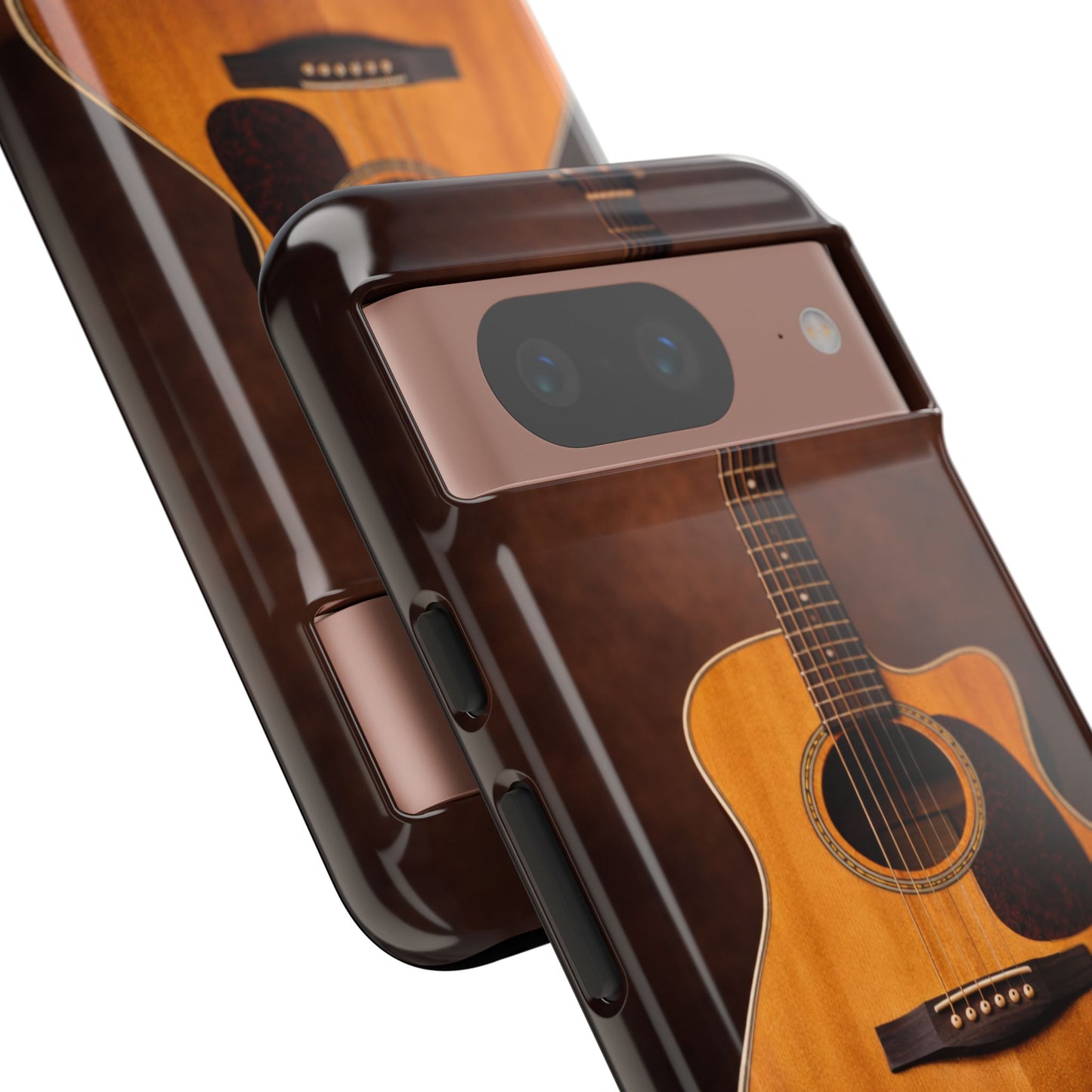 Acoustic Guitar Daisy Phone Case | Rustic Music Lover Tough Cover