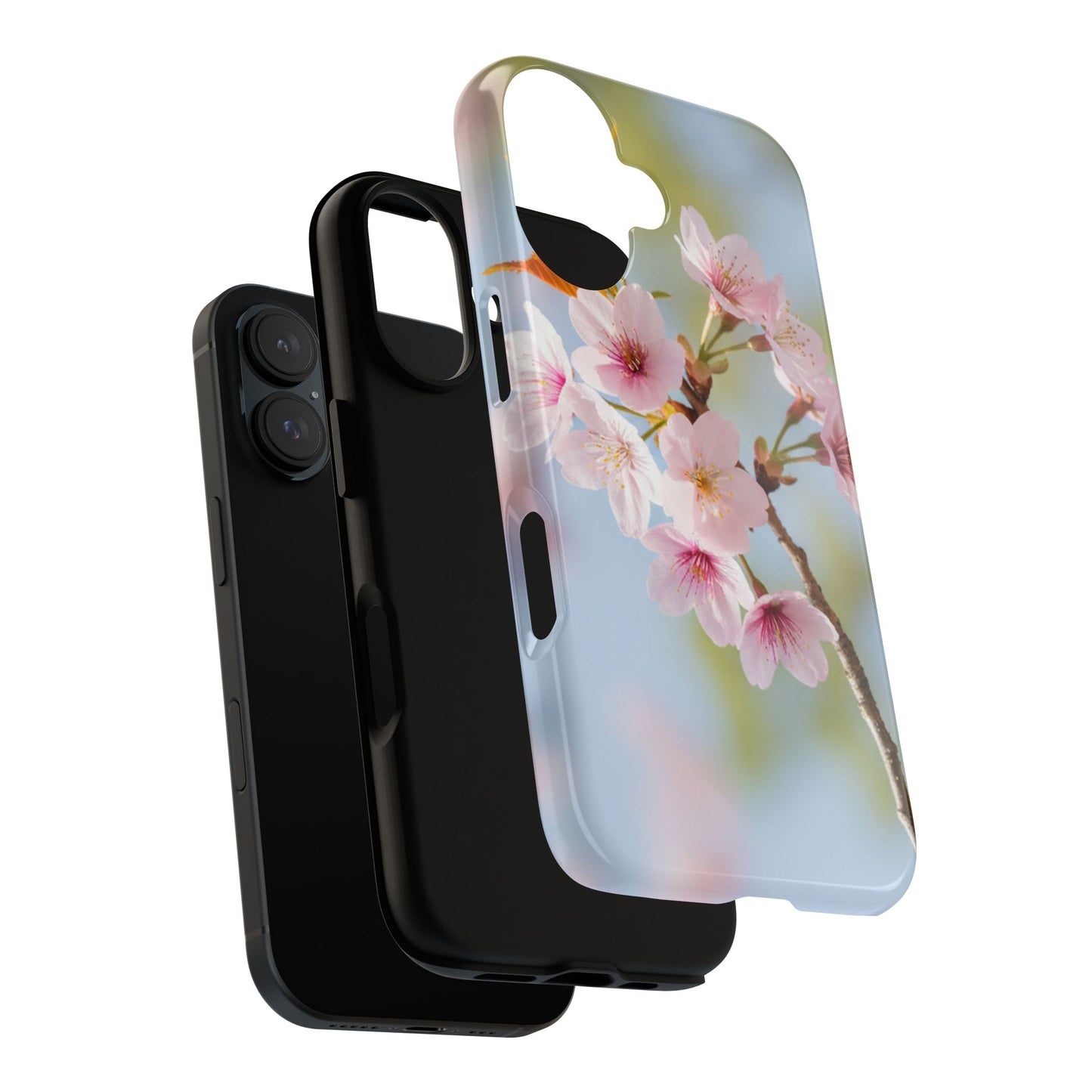 Cherry Blossom Phone Case – Pink Floral Tough Case (iPhone, Samsung Galaxy, Pixel)