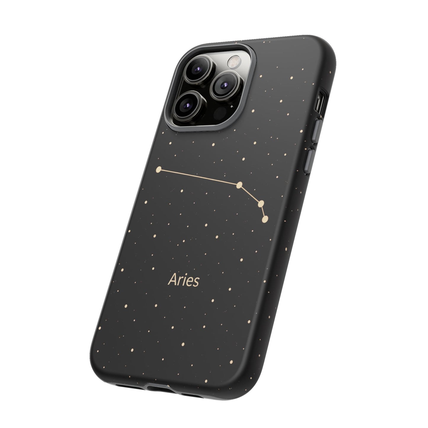 Aries Zodiac Constellation Phone Case – Luxe Gold Celestial Cover