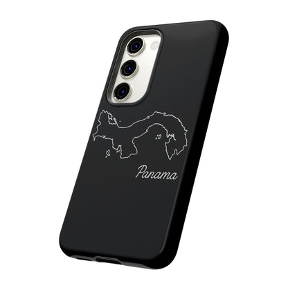 Panama Outline Phone Case – Minimal Country Map Tough Case (iPhone, Samsung, Pixel)