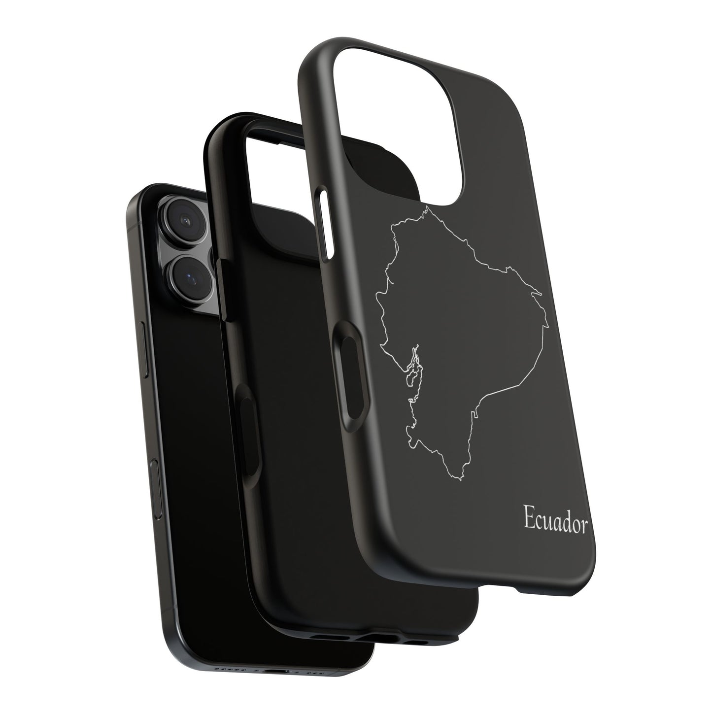 Ecuador Outline Phone Case – Minimal Country Map Tough Case (iPhone, Samsung, Pixel)