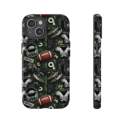 Football Pattern Phone Case – Sports Fan Tough Protective Game Day Case