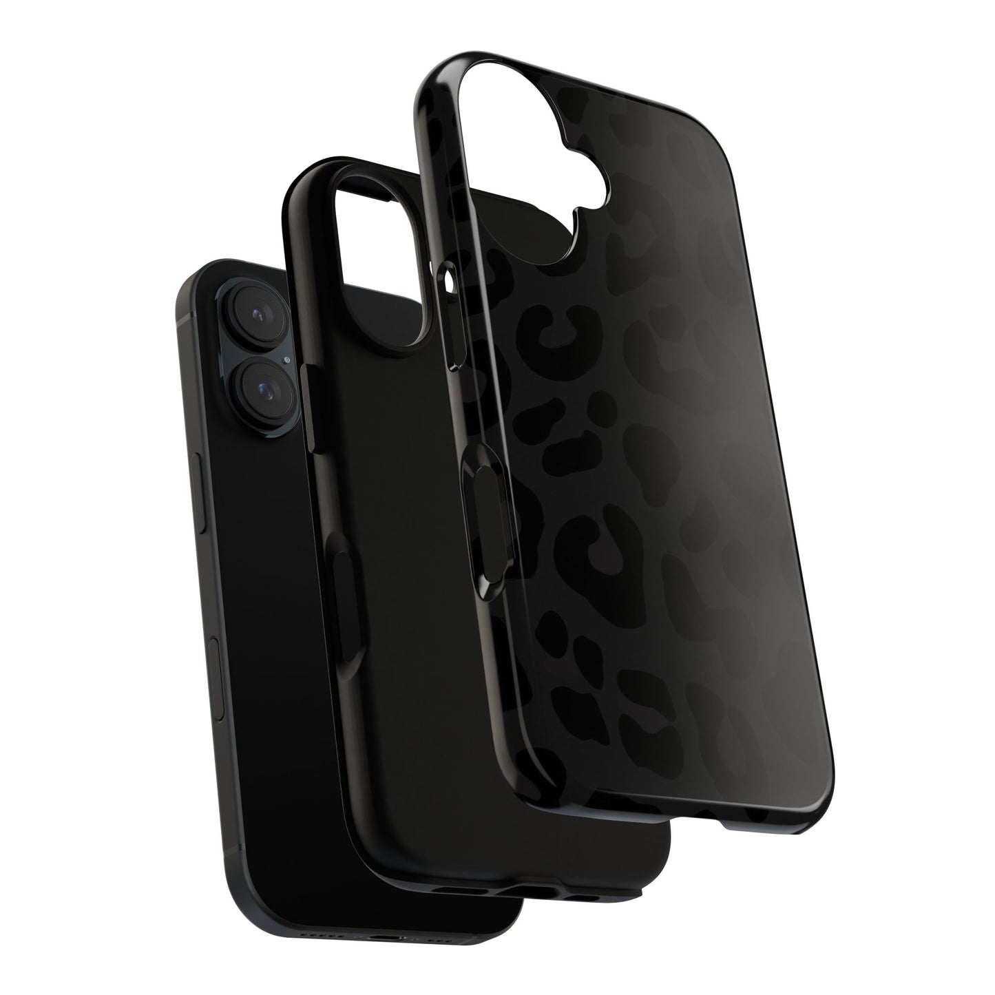 Black Leopard Phone Case | Matte & Glossy Tough Protective iPhone Case