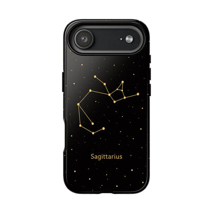 Sagittarius Zodiac Constellation Phone Case – Luxe Gold Celestial Cover