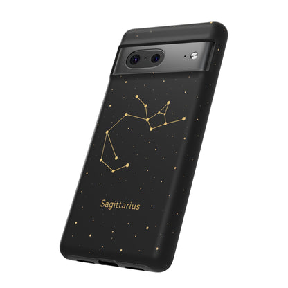 Sagittarius Zodiac Constellation Phone Case – Luxe Gold Celestial Cover