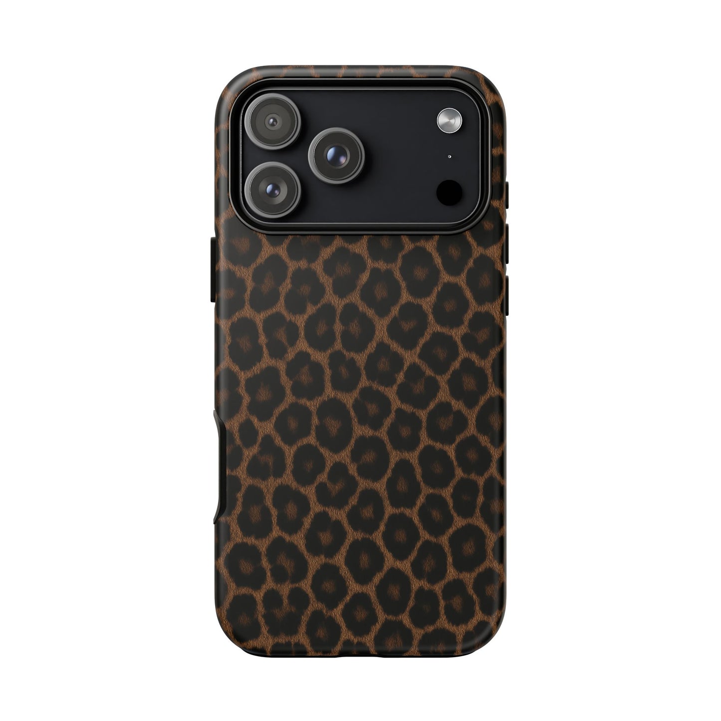Brown Leopard Print Phone Case | Classic Animal Print Aesthetic Tough Protective Case