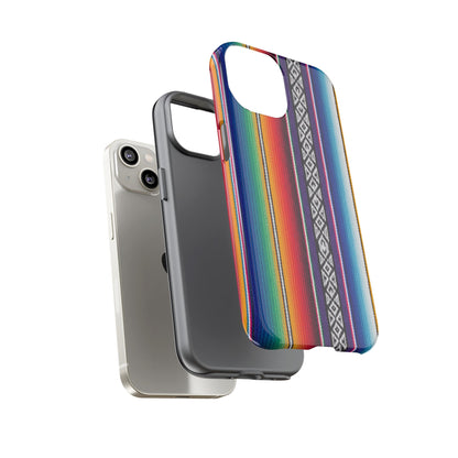 Serape Stripe Phone Case – Colorful Mexican Blanket Pattern Tough Case