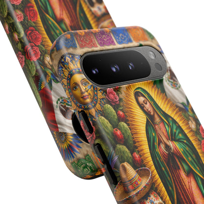 Virgen de Guadalupe Phone Case Mexican Floral iPhone Samsung Pixel Case
