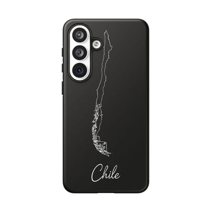 Chile Outline Phone Case – Minimal Country Map Tough Case (iPhone, Samsung, Pixel)