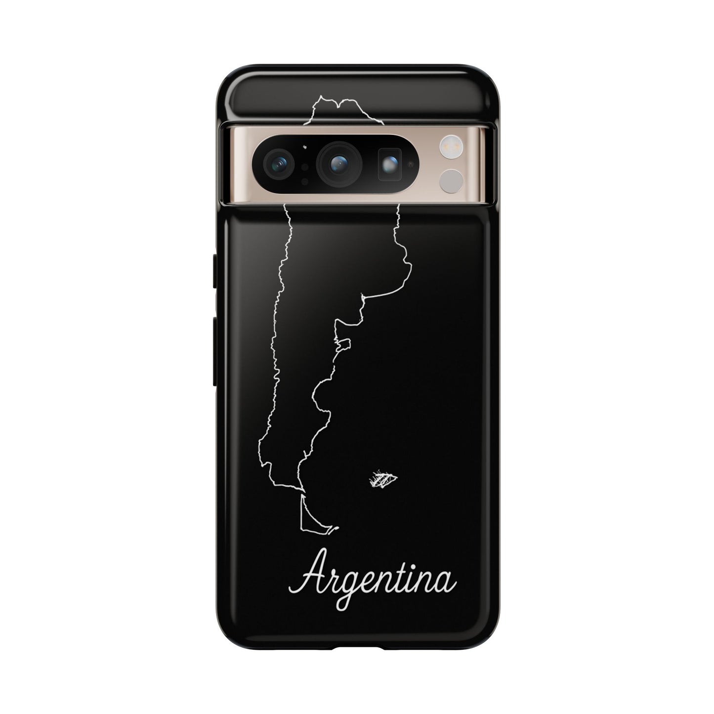 Argentina Outline Phone Case – Minimal Country Map Tough Case (iPhone, Samsung, Pixel)