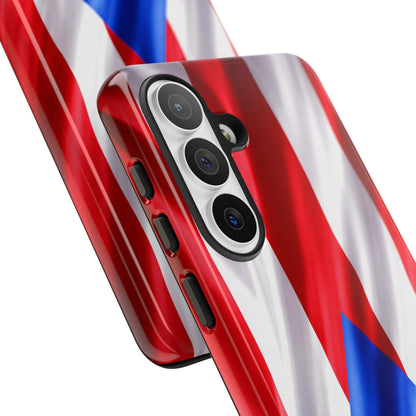 Puerto Rico Flag Phone Case | Boricua Pride Tough Case | Puerto Rican Flag Protective Cover for iPhone & Samsung