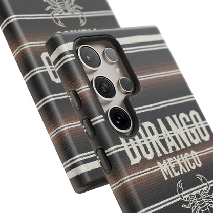 Durango Mexico Phone Case | Serape Scorpion Western Design | Mexican Heritage Tough Case for iPhone & Samsung