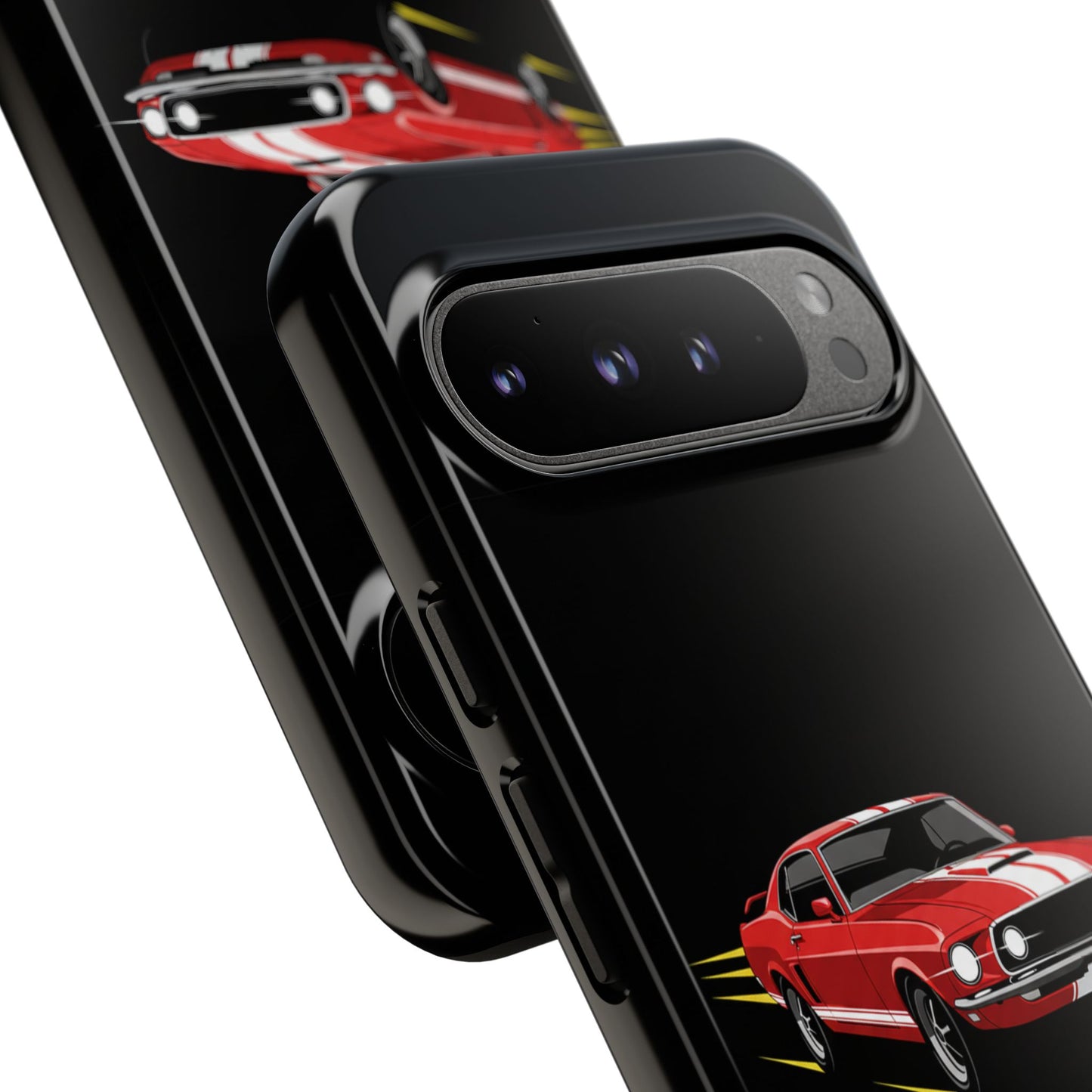 Red Muscle Car Phone Case – Classic Car Racing Tough Protective Case