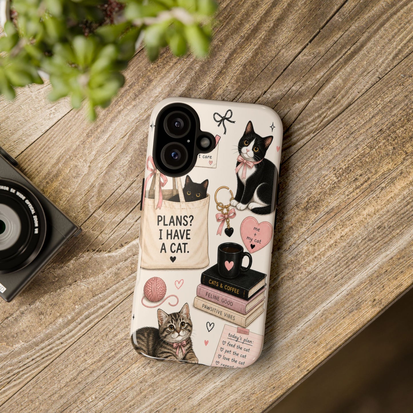 Cat Lover Phone Case | Plans? I Have A Cat Cute Aesthetic Cover