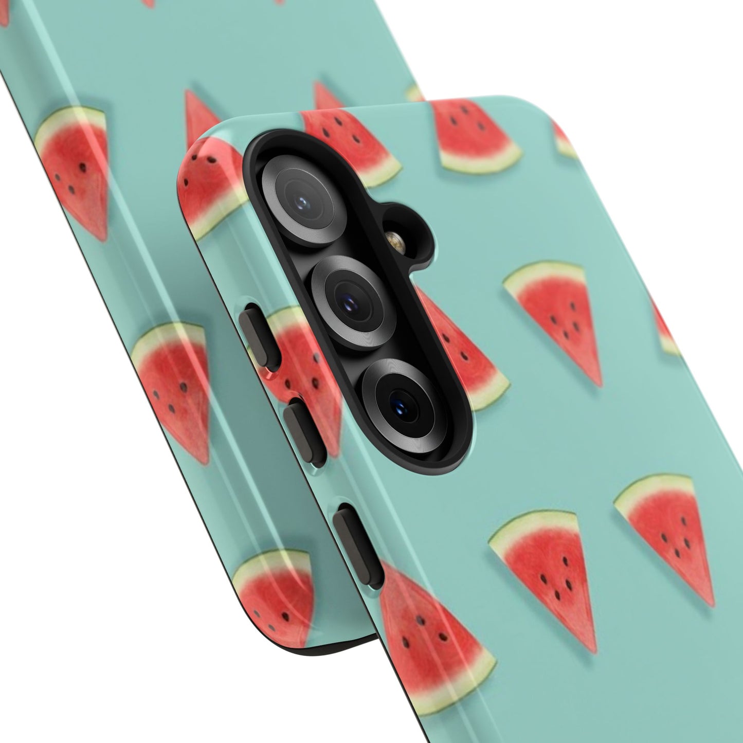 Watermelon Phone Case – Pastel Blue Summer Fruit Tough Case (iPhone, Samsung, Pixel)