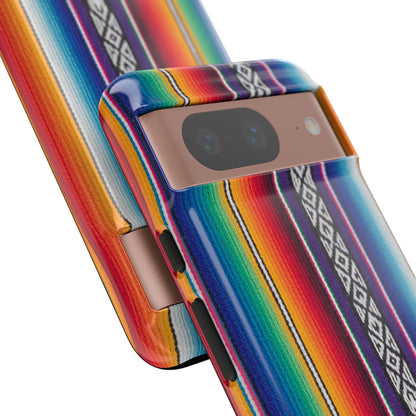 Serape Stripe Phone Case – Colorful Mexican Blanket Pattern Tough Case