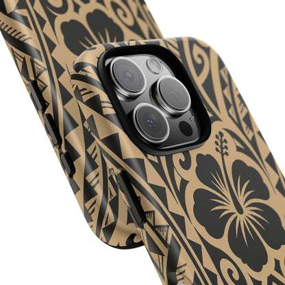 Polynesian Tribal Hawaiin Hibiscus Phone Case for iPhone Samsung Galaxy