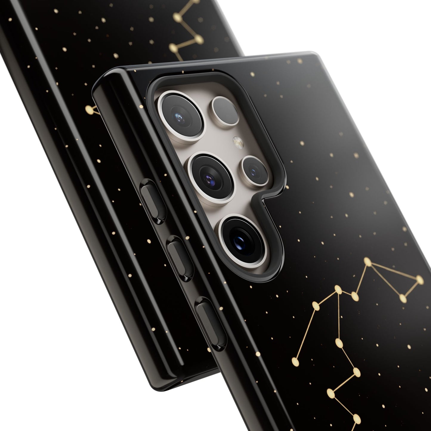Aquarius Zodiac Constellation Phone Case – Luxe Gold Celestial Cover
