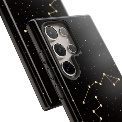 Aquarius Zodiac Constellation Phone Case – Luxe Gold Celestial Cover