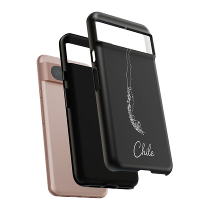 Chile Outline Phone Case – Minimal Country Map Tough Case (iPhone, Samsung, Pixel)
