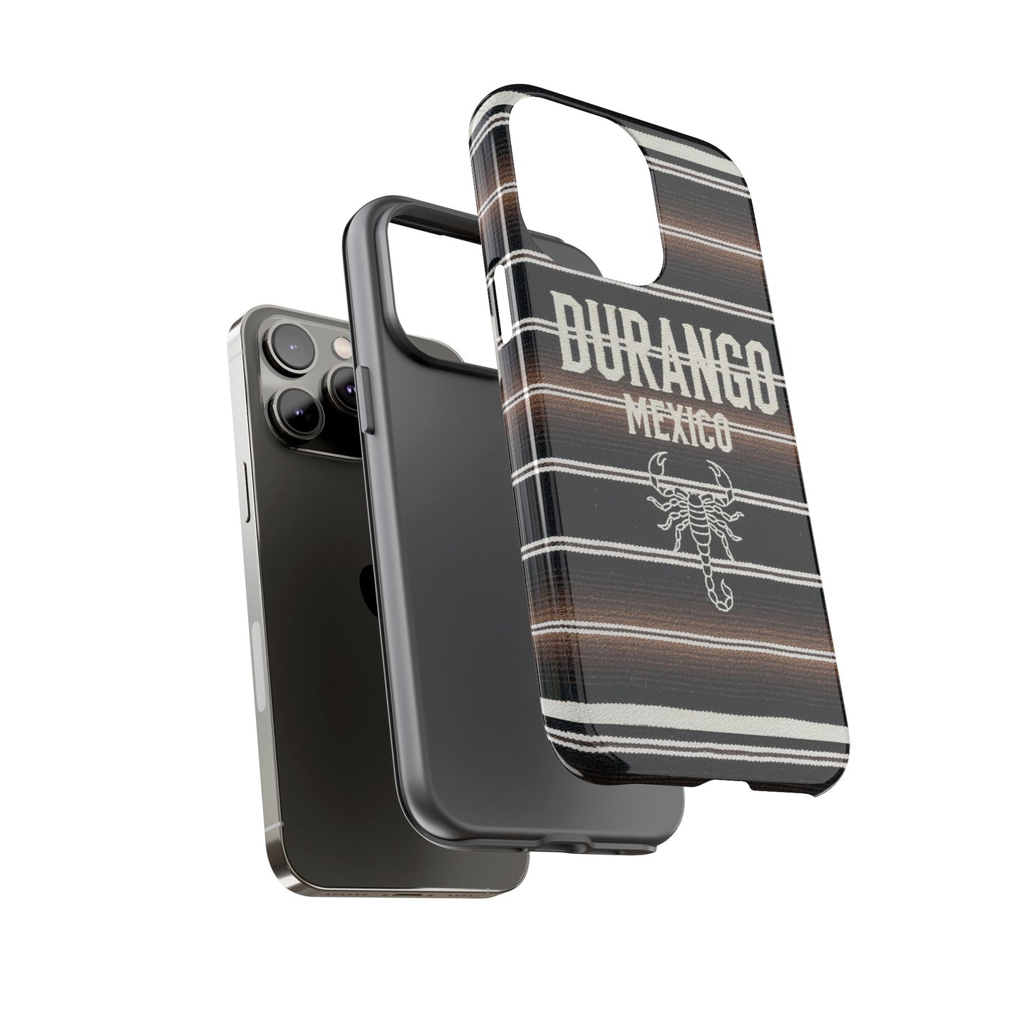 Durango Mexico Phone Case | Serape Scorpion Western Design | Mexican Heritage Tough Case for iPhone & Samsung