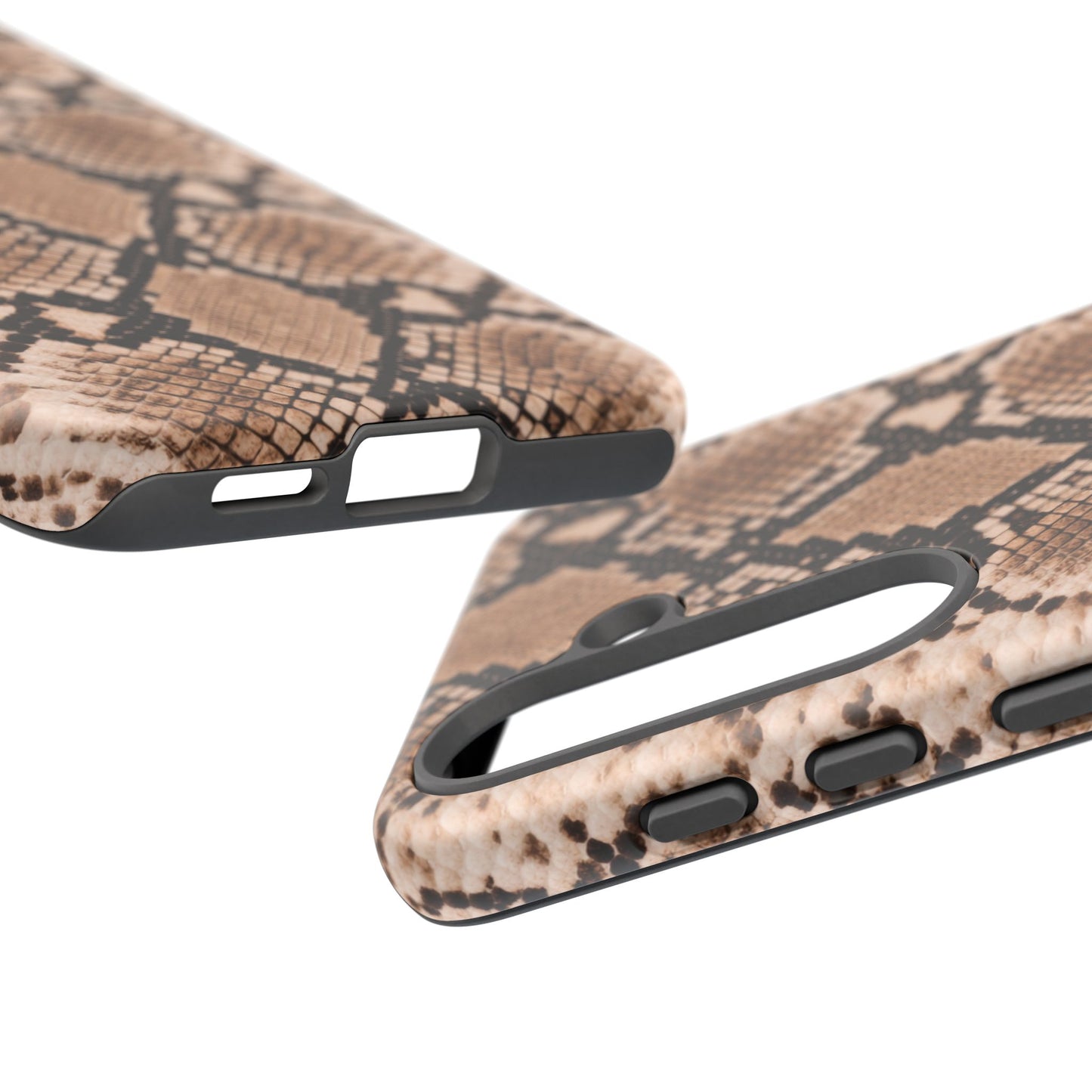 Snake Print Phone Case – Brown Python Pattern Slim Protective Cover for Iphone, Samsung Galaxy and Pixel