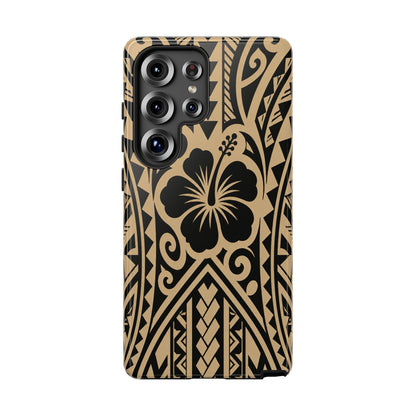 Polynesian Tribal Hawaiin Hibiscus Phone Case for iPhone Samsung Galaxy