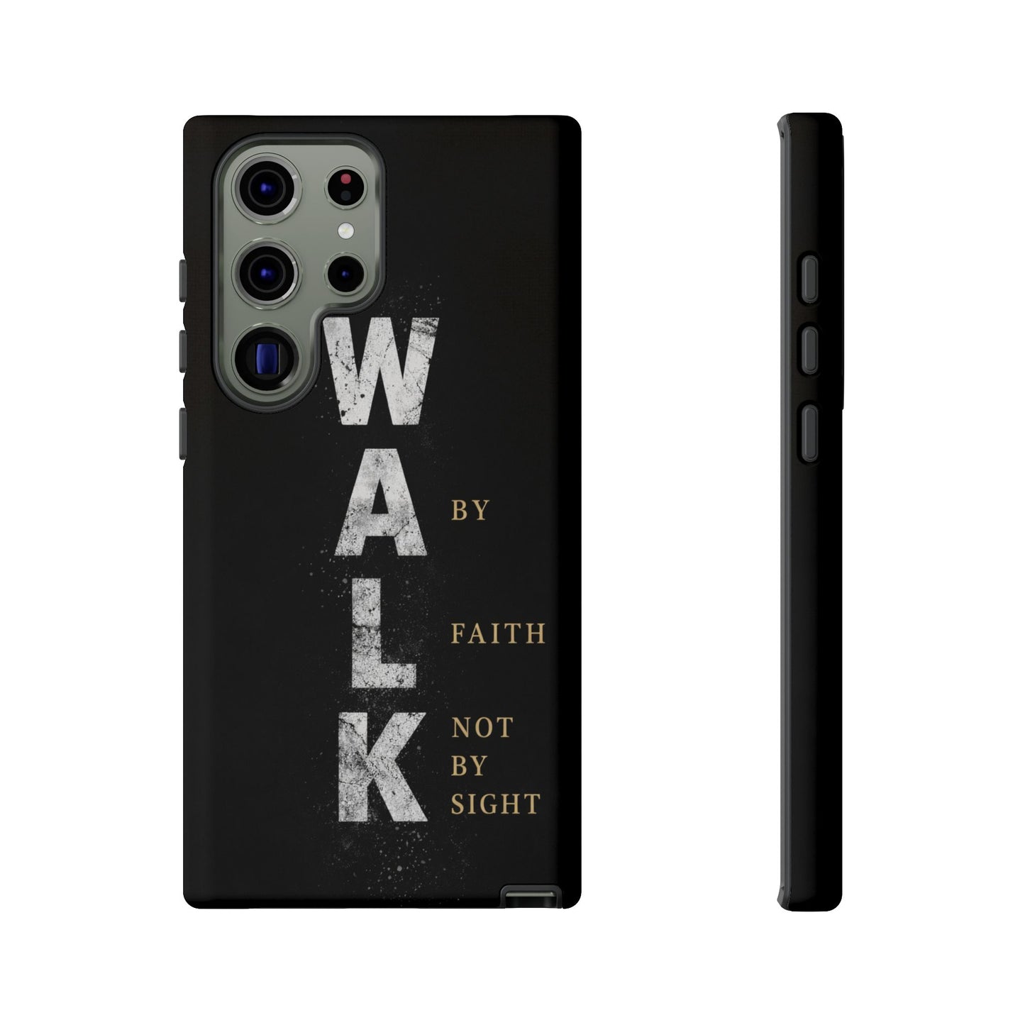Walk by Faith Not by Sight Christian Phone Case Bible Verse Faith Cover